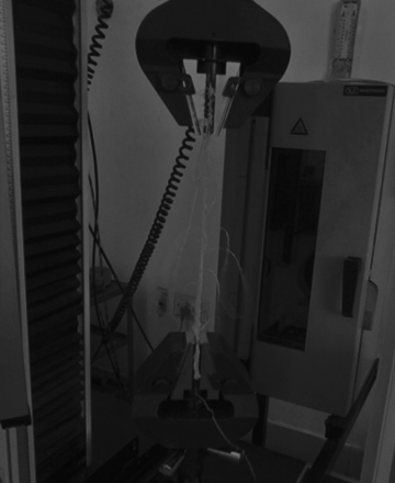 Pulling force testing of plastic wire